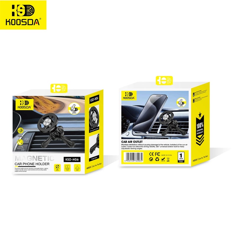 KOOSDA KSD-H06 Compact Car Phone Holder – Stable Grip and Adjustable Viewing Angle - Image 3