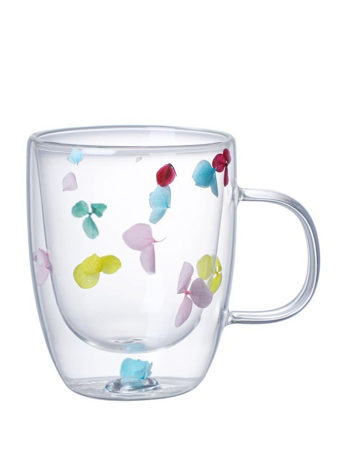 Excefore Clear Double Wall Glass Coffee Mugs Cappuccino Tea Espresso Latte Gifts for Women Her Mom Girl - Image 1