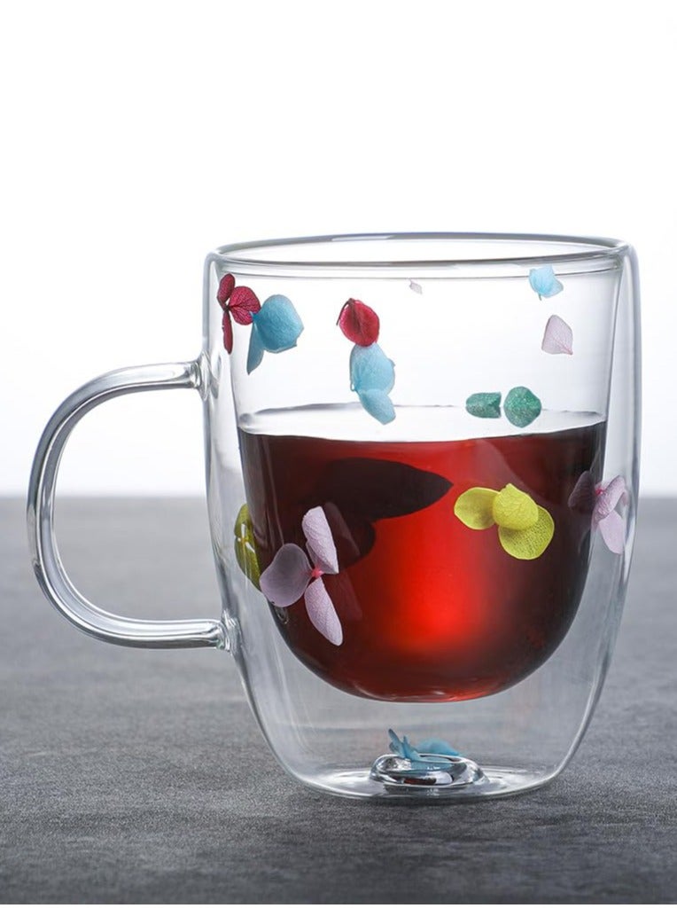 Excefore Clear Double Wall Glass Coffee Mugs Cappuccino Tea Espresso Latte Gifts for Women Her Mom Girl - Image 2