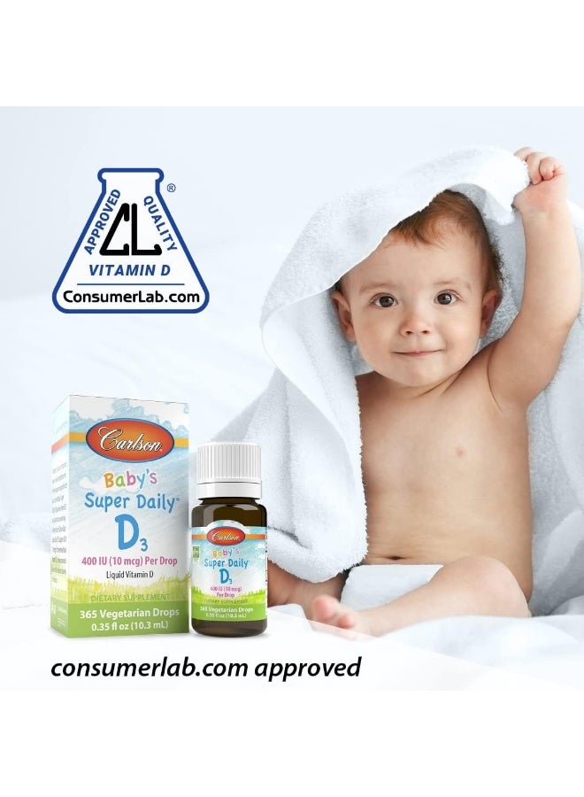Carlson Baby's Super Daily D3 Liquid Drops for Infants - Image 2