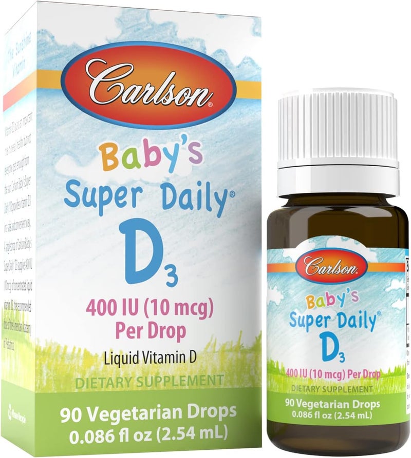 Carlson Baby's Super Daily D3 Liquid Drops for Infants - Image 1