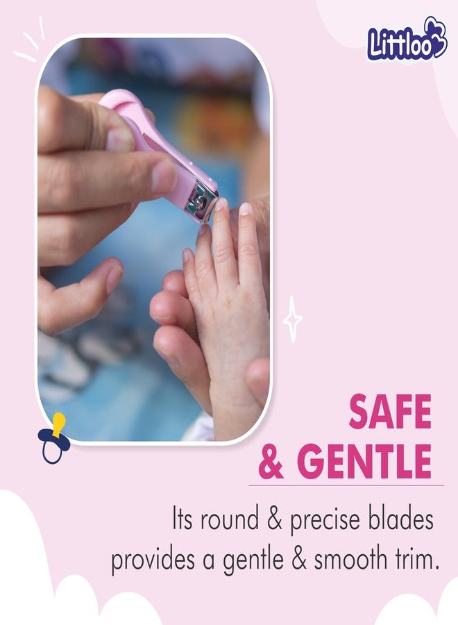 Littloo Baby Nail Clipper - Gentle and Precise Nail Care for Your Little One | Pink - Image 3
