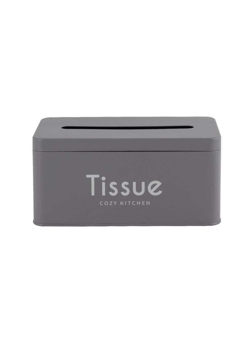 DANUBE HOME Gravitas Tissue Box Holder – Elegant Durable Tissue Dispenser for Home and Office, Stylish Design, Easy to Refill, Perfect for Bathroom, Living Room, and Kitchen Use L22.1 X W11.6 X H10.2Cm Grey  - Image 3