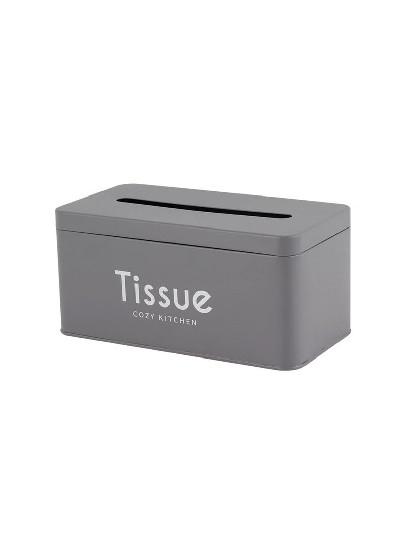 DANUBE HOME Gravitas Tissue Box Holder – Elegant Durable Tissue Dispenser for Home and Office, Stylish Design, Easy to Refill, Perfect for Bathroom, Living Room, and Kitchen Use L22.1 X W11.6 X H10.2Cm Grey  - Image 4