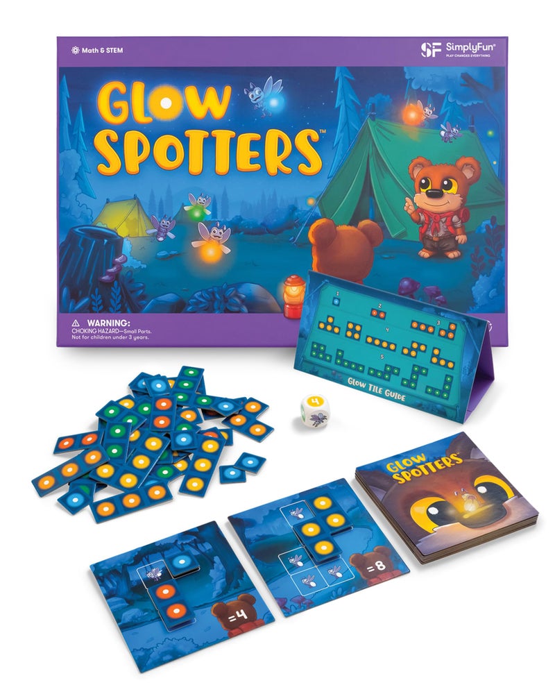 SimplyFun Glow Spotters A Visual and Adventurous Math Game for Kids Earn Your Firefly Badge with Addition 1 to 4 Players for Kids Ages 5 Up - Image 3