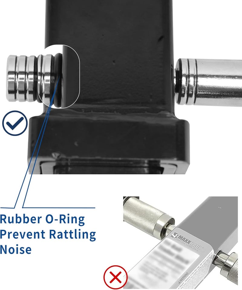 METOWARE Chrome Trailer Hitch Lock - Image 4
