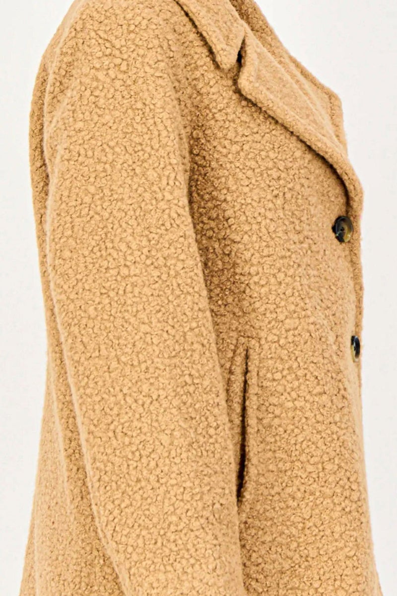 ANNE KLEIN جاكيت نسائي ناعم الملمس، بيج - Image 5