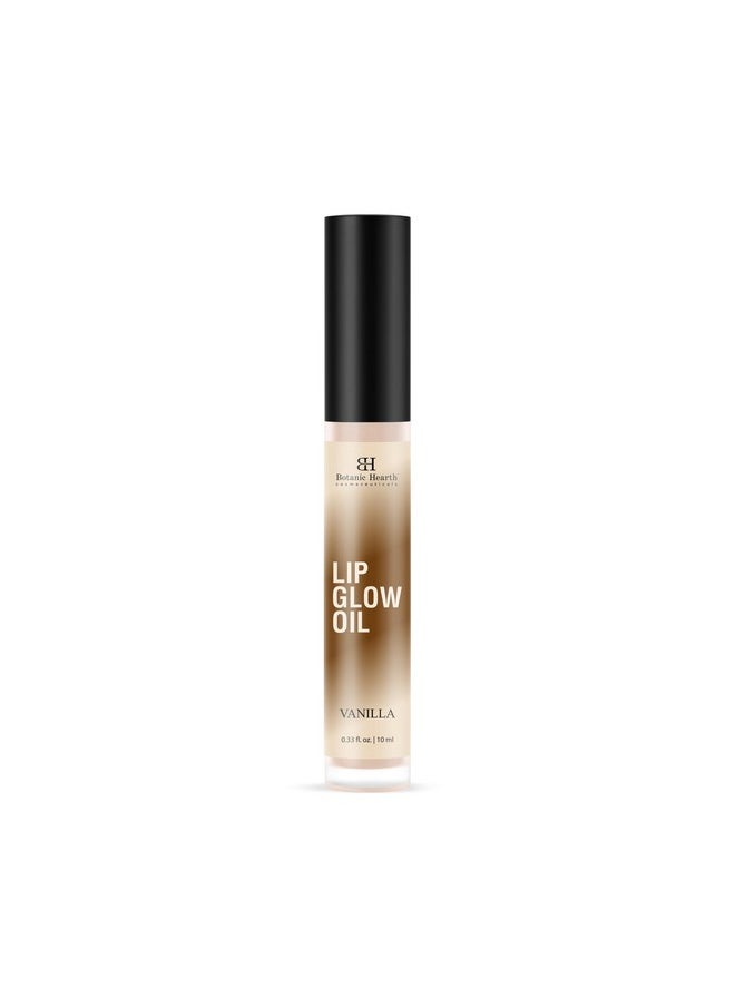 Botanic Hearth Lip Glow Oil With Vanilla Flavor Moisturizing & Hydrating Lip Gloss Oil For Dry Lips Transparent Gloss Lightweight & Non Greasy 0.3Fl Oz  - Image 1
