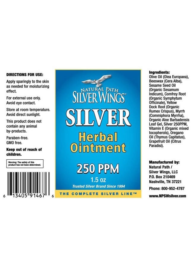 Natural Path Silver Wings مرهم عشبي فضي 250 جزء في المليون 1.5 أونصة. شفاء وتغذية البشرة - Image 5
