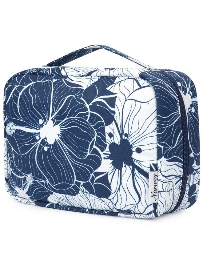 Narwey Hanging Travel Toiletry Bag Cosmetic Make Up Organizer For Women Waterproof (Blue Lotus) - Image 1