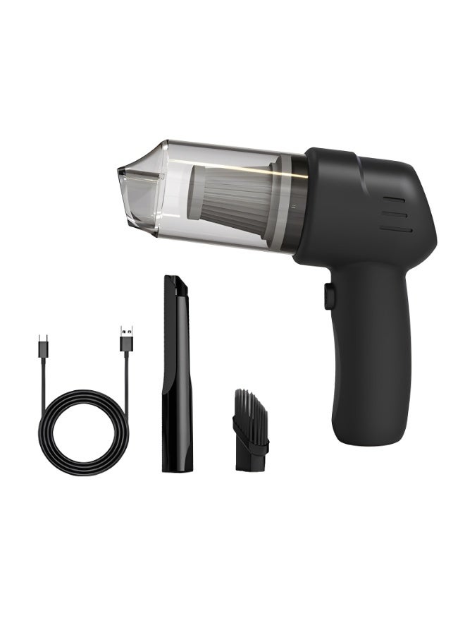 Portable Vacuum Cleaner with 100W 9000Pa Powerful Motor Wireless Handheld Cleaning Kit for CarHomeOffice, Black - Image 1