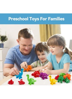 kizh 10 Pcs Double-Sided Dinosaur Matching Number Toy Fine Motor 1 To 10 Math Match Game Preschool Learning Montessori Educational Toys For 3 4 5 Toddlers Boys Girls  - Image 5