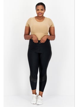 Reebok Women Plus Size Fit Training Leggings, Black  - Image 3