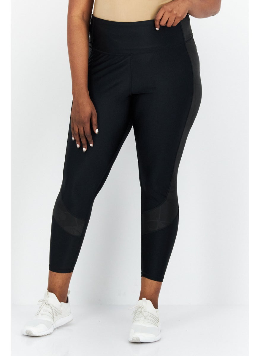 Reebok Women Plus Size Fit Training Leggings, Black  - Image 1