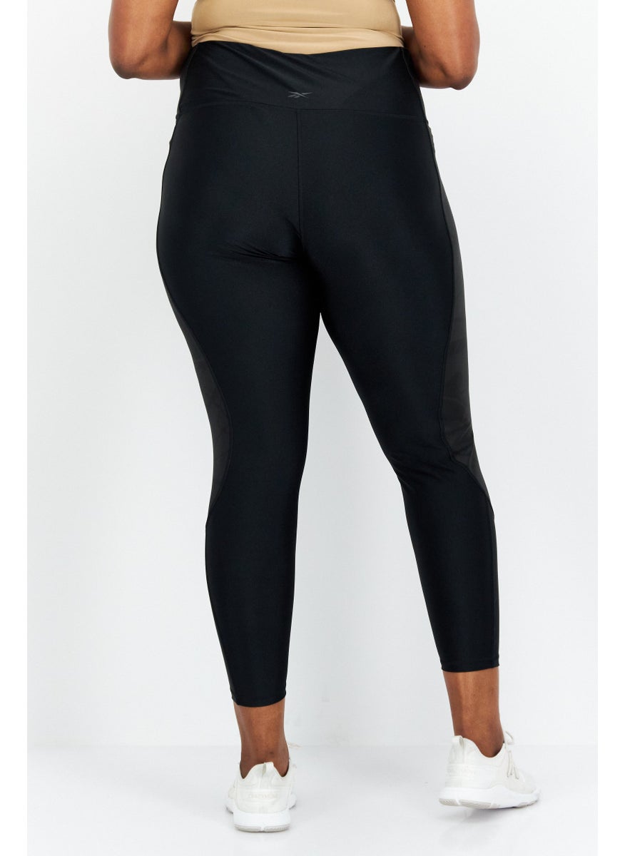 Reebok Women Plus Size Fit Training Leggings, Black  - Image 4
