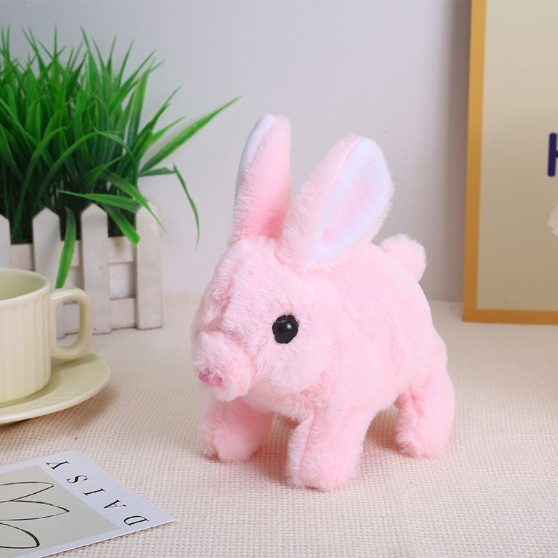 Plush Electric Bunny Toy - Walking, Sound, Moving Mouth, Wiggling Ears - Image 2