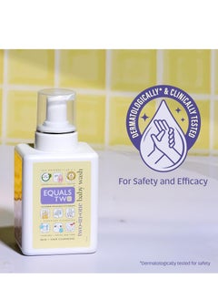 Equal EQUALSTWO Baby Body Wash and Shampoo, 500ml, Tear-free and Soap free, Head to Toe Baby Wash  - Image 5