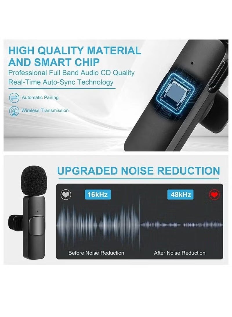 TIGER K9 Wireless Lavalier Microphone for Type-C Phones – Plug-and-Play Wireless Mic for USB-C Android Phones – Perfect for Video Recording, Interviews, Vlogs, Auto Sync & Noise Reduction – Portable, High-Quality Audio Solution for Content Creators - Image 3