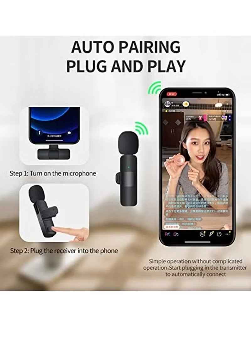TIGER K9 Wireless Lavalier Microphone for Type-C Phones – Plug-and-Play Wireless Mic for USB-C Android Phones – Perfect for Video Recording, Interviews, Vlogs, Auto Sync & Noise Reduction – Portable, High-Quality Audio Solution for Content Creators - Image 5