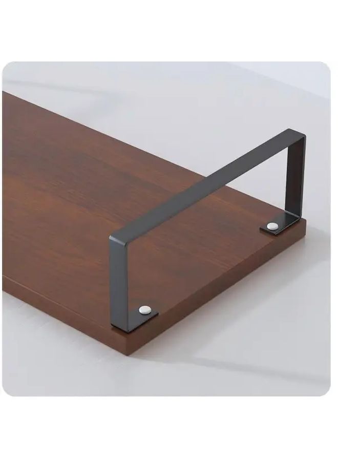 حامل شاشة أسود 19 × 7.87 × 6.5 بوصة، رف تخزين مكتبي للمكتب المنزلي - Image 4