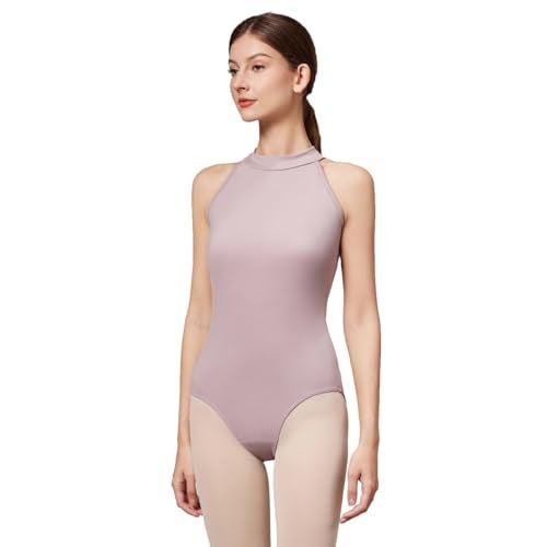 ModLatBal Women's Halter Neck Spandex Ballet Dance Gymnastics Leotard - Image 1