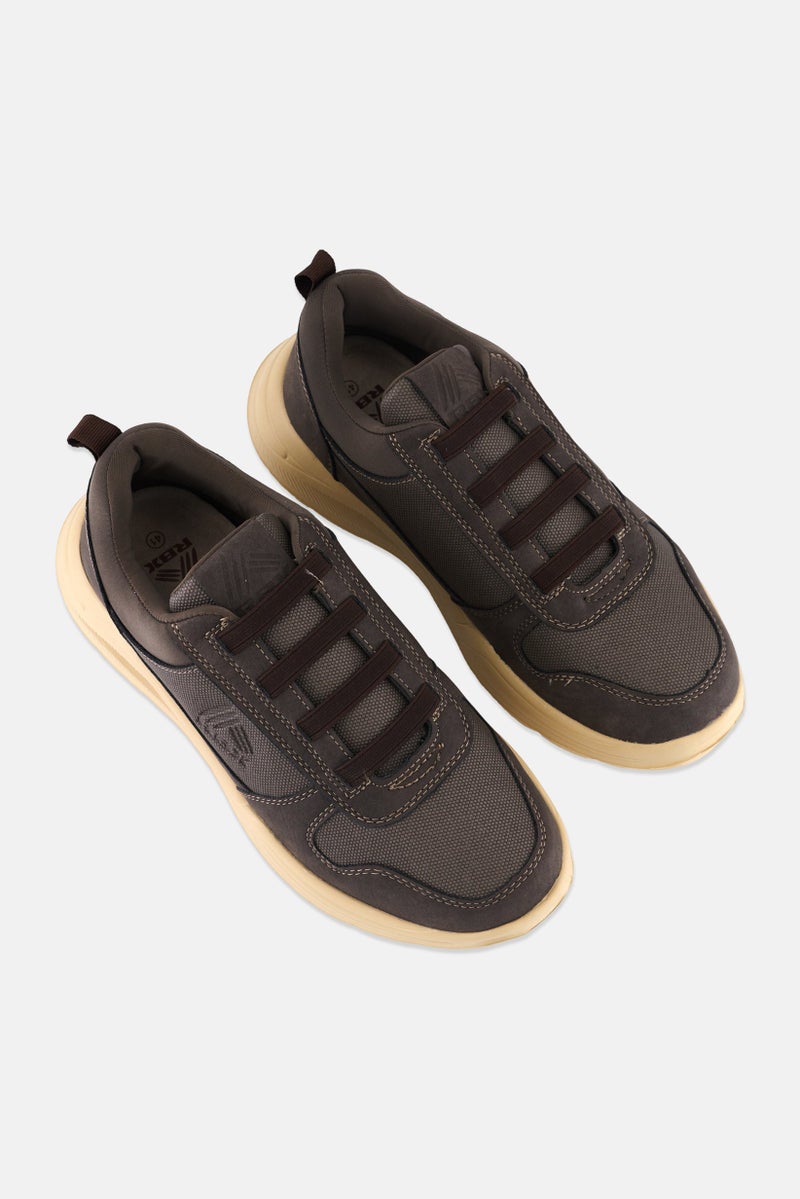 RBX Men Slip On Casual Shoes, Browm - Image 4
