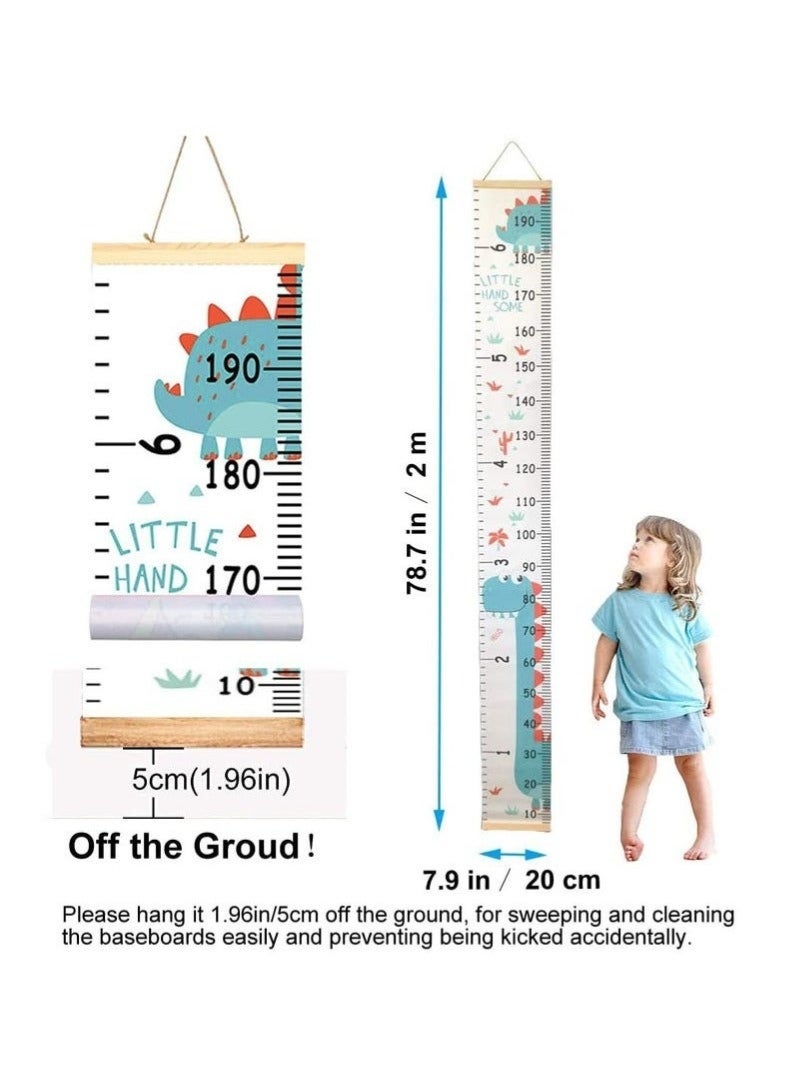 منزل الغابة ديكور جداري لجدول الطول للأطفال، جدول نمو معلق على الحائط، ديكور جداري قابل للإزالة لقياس الطول لغرف نوم الأطفال - Image 3