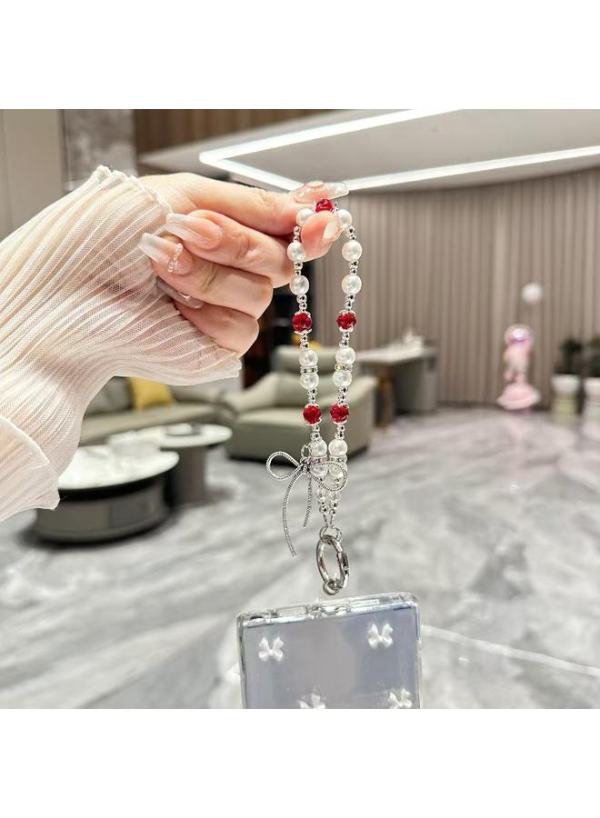 S-TOP Case For Samsung Galaxy S25 Ultra 5G Little Fresh Bow Bracelet Chain TPU Phone Case - Image 5