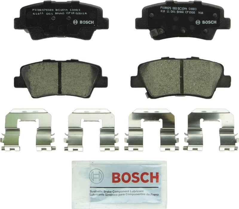 BOSCH BC1544 QuietCast Premium Ceramic Disc Brake Pad Set - Rear for Hyundai and Kia - Image 1
