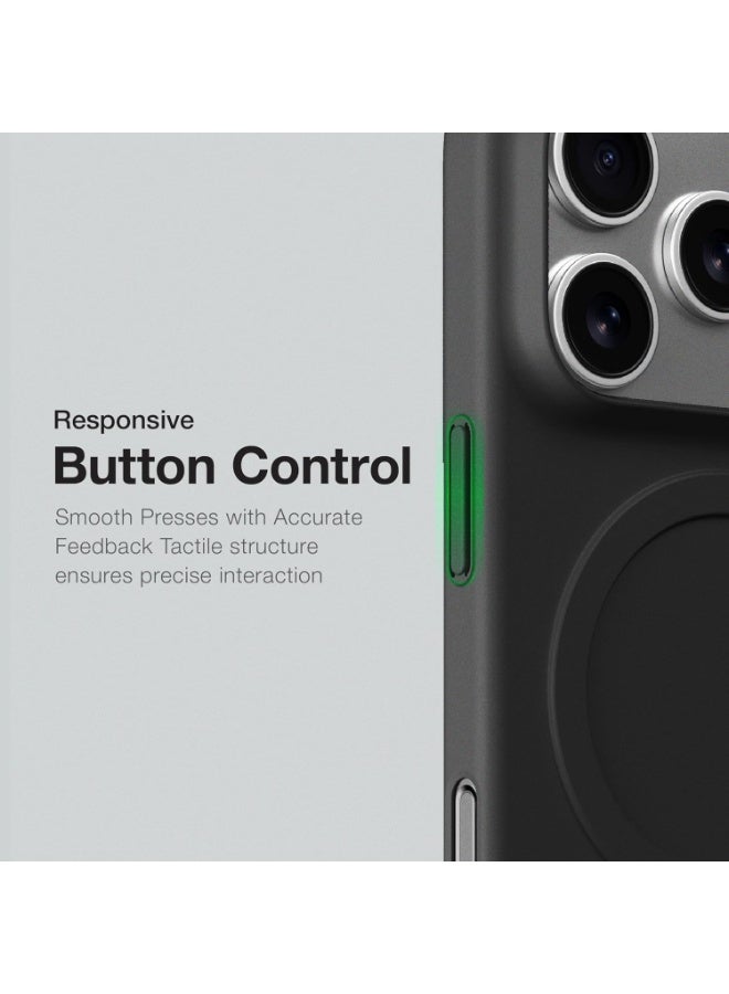 MINIMAL Air [Feather Light] designed for iPhone 17 Pro MAX case cover compatible with MagSafe - Black - view 5