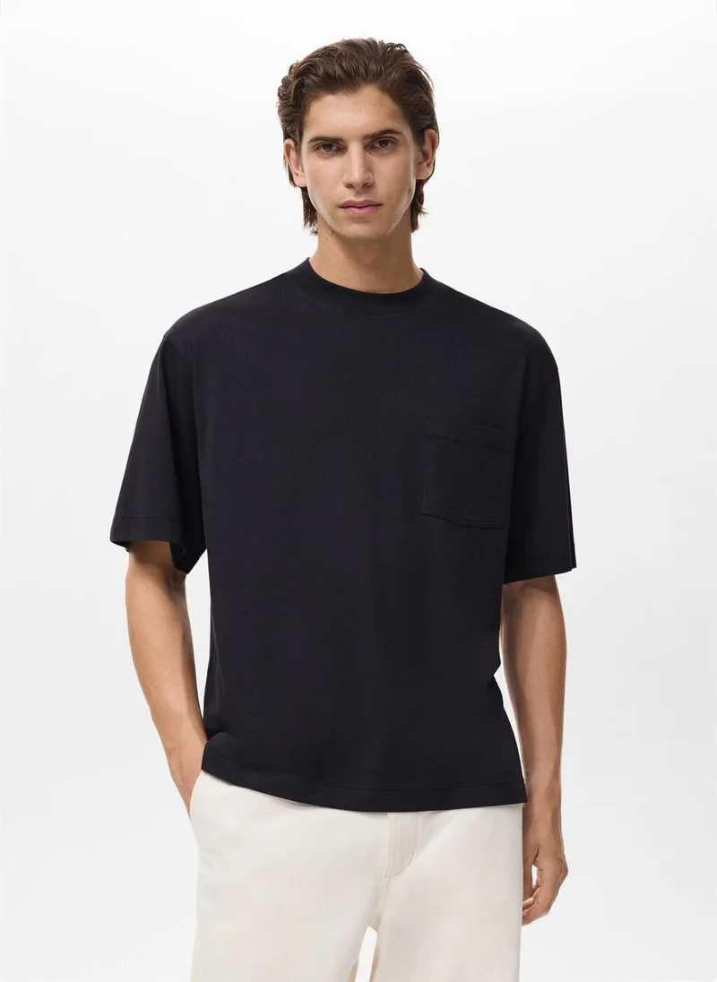 مانجو T-Shirt 100% Cotton Boxy Fit Pocket