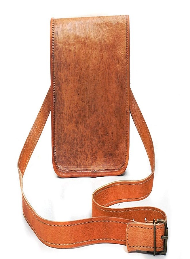 RSN Unisex Leather Bags and Backpacks For College, Travelling, Camping, Cycling and Hiking - Brown - Size: LxBxH - 23x6x18 cm - Image 3