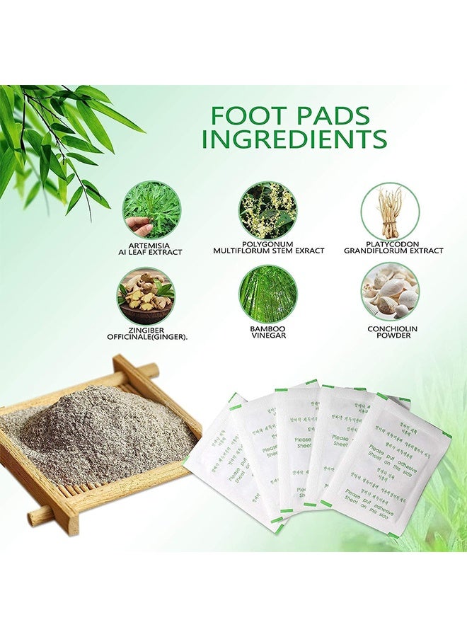 صول لورا 10 قطع من ملصقات القدم المساعدة في التنظيف والتطهير، ملصقات قدم عضوية طبيعية لإزالة السموم من الجسم، تعزيز الدورة الدموية وتخفيف الإجهاد الجسدي. - Image 3