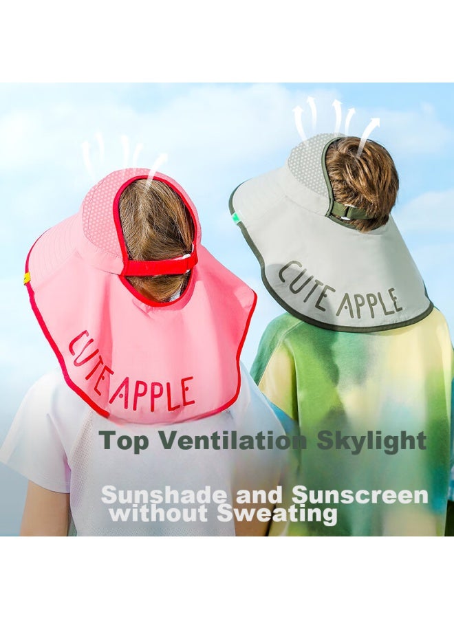 Moremerry Children's Sun Protection Hat, Uv-resistant Sunhat For Boys And Girls, Baby Sun Visor, Summer Sun Hat, Beach Wide-brimmed Hat, Hiking Cap - Image 5