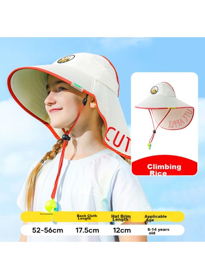 Moremerry Children's Sun Protection Hat, Uv-resistant Sunhat For Boys And Girls, Baby Sun Visor, Summer Sun Hat, Beach Wide-brimmed Hat, Hiking Cap - Image 1
