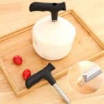 MYPS MYPS Coconut Opener Tool Easy Convenient Straw Hole Maker Food Grade Stainless Steel Coconut Opening Tool Pouch Tap for Coconut Water Juice - Image 4