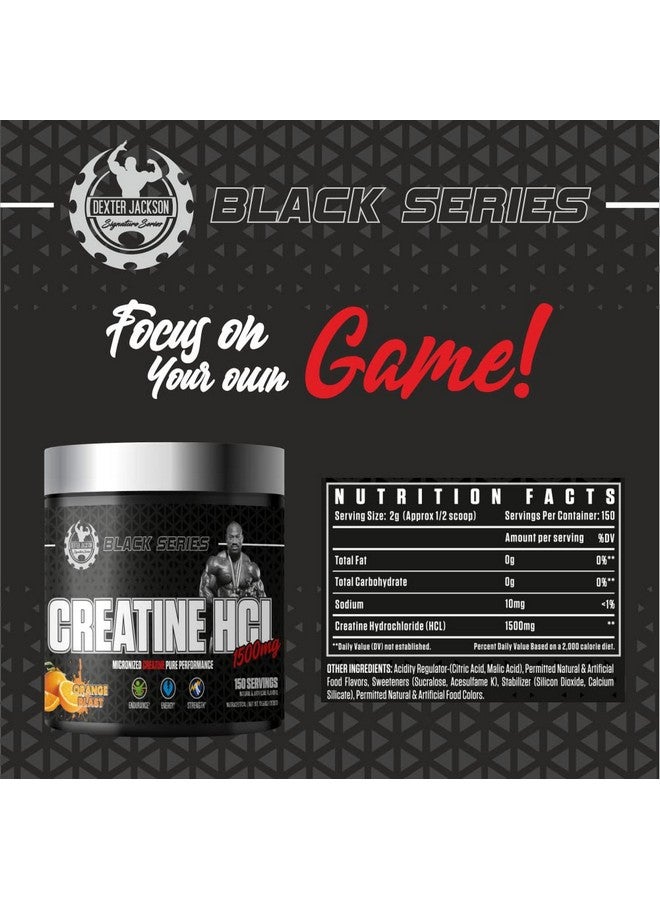 Dexter Jackson Black Series Creatine HCL |Orange Blast Flavor | 150 Servings,300 gm - Image 5