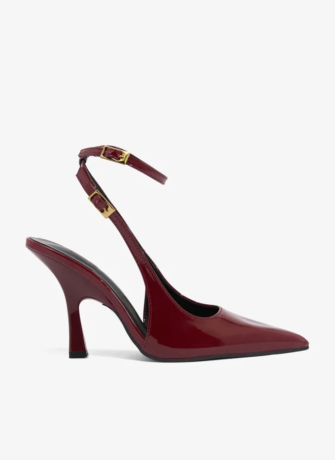 ايلا حذاء بكعب متوسط بحزام خلفي