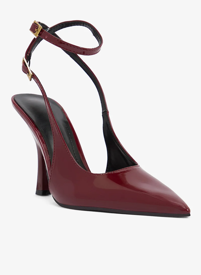 ايلا حذاء بكعب متوسط بحزام خلفي