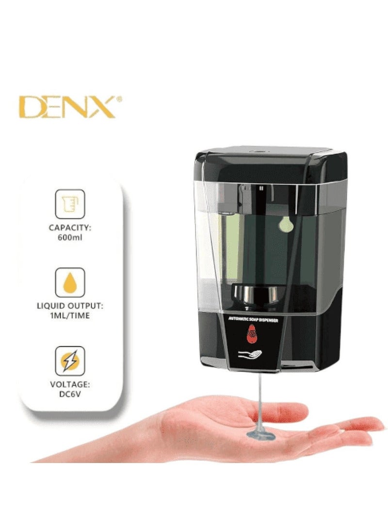 دينكس موزع صابون أوتوماتيكي DX2589 - موزع صابون رغوي قابل لإعادة الشحن عبر USB مثبت على الحائط مع مستشعر ذكي، موزع سائل مقاوم للماء بدون استخدام اليدين للحمام والمطبخ والحمام - Image 2