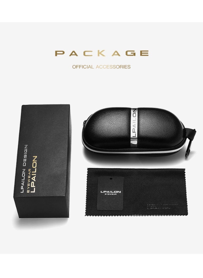 LPAILON Men's Polarized Driver's Sunglasses, Photochromic, Suitable for Night Driving, Day and Night - Image 2