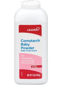 Leader Cornstarch Baby Powder Baby Fresh 15Oz Each  - Image 1