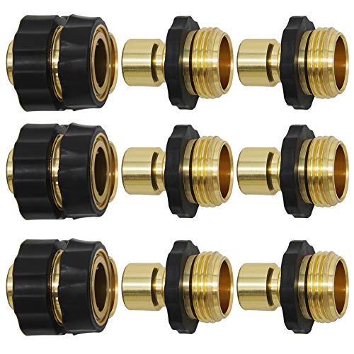 Twinkle Star 3/4 Inch Garden Hose Quick Connector Water Hose Fitting Male and Female, 9 of Set - Image 1