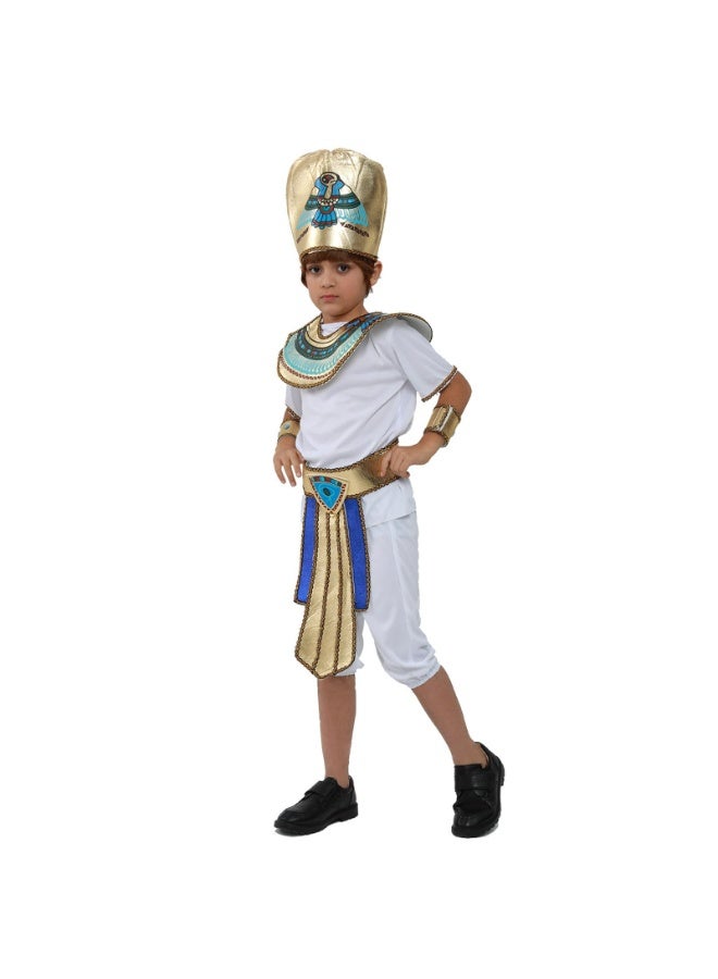 5 Piece set Boy Ancient Egypt Egyptian Pharaoh Cleopatra Prince Cosplay Costume For Kids Carnival party With Accessories - Image 2