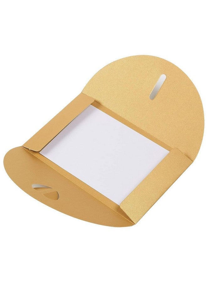 Juvale 24 Pack Golden Craft Photo Gift Envelopes With Heart Clasps, With White Paper Postcard Inside, 6.8 X 4.3 Inches - Image 4