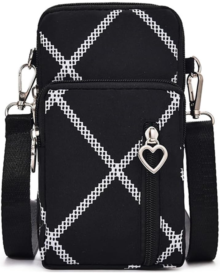 JANKS Small Crossbody Bag for Women - Mini Phone Purses with Crossbody Strap and Wallet - Nylon Arm Bag - Image 1