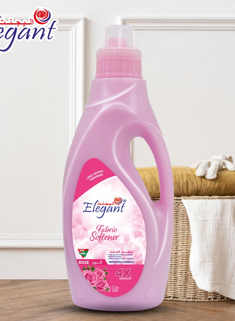 Elegant منعم الأقمشة بالورد 2 لتر انتعاش يدوم طويلاً - Image 2