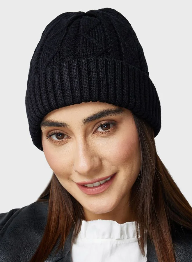 ELLA Cable Knit Winter Beanie