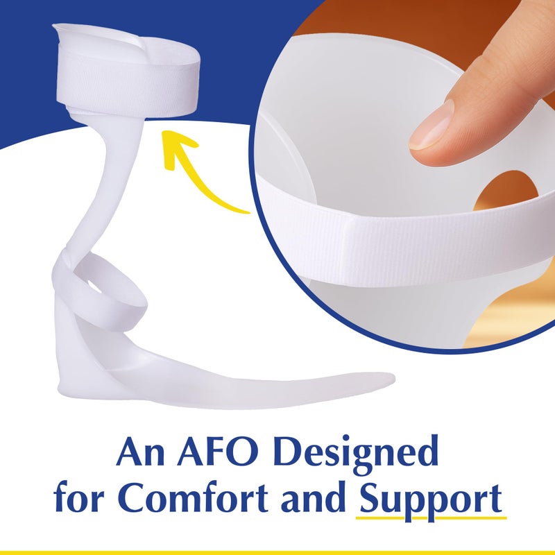 Brace Direct Semi-Rigid Leaf Spring AFO for Foot Drop - Lightweight Posterior Ankle-Foot Orthosis - Trimmable Fit (Womenâ€™s Left) - Image 2
