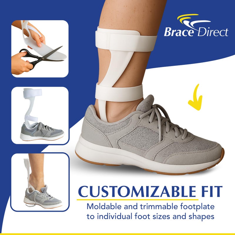 Brace Direct Semi-Rigid Leaf Spring AFO for Foot Drop - Lightweight Posterior Ankle-Foot Orthosis - Trimmable Fit (Womenâ€™s Left) - Image 4